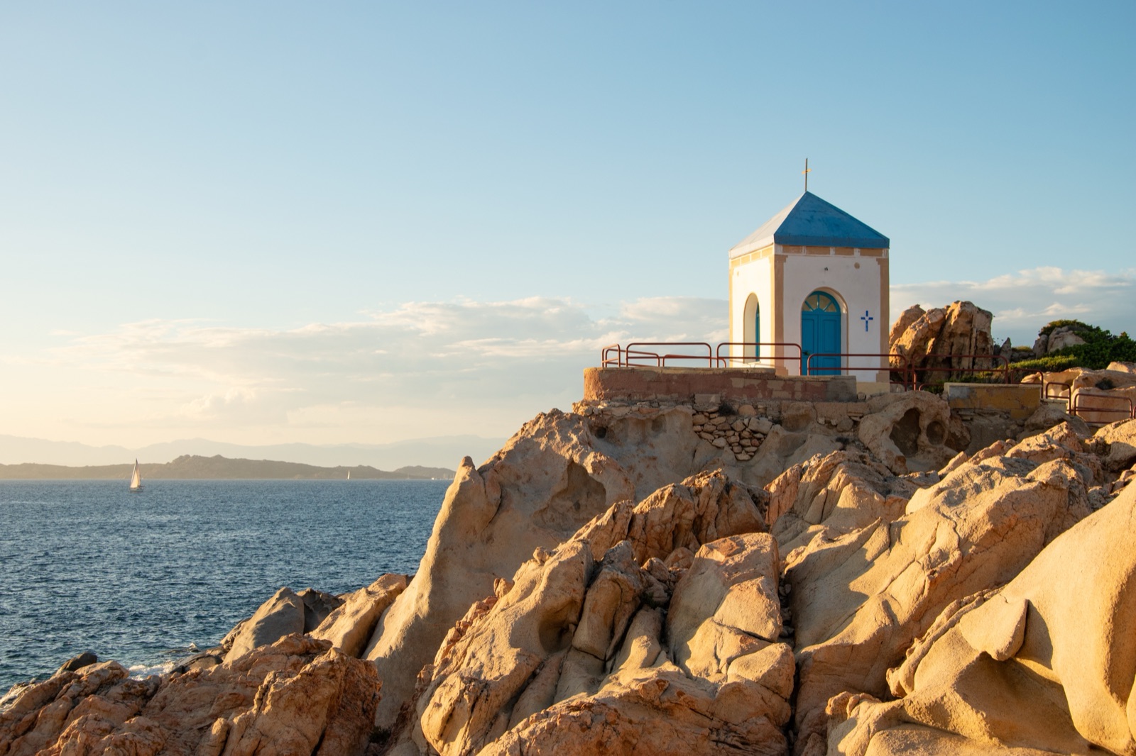 Coves and clear water in the La Maddalena archipelago