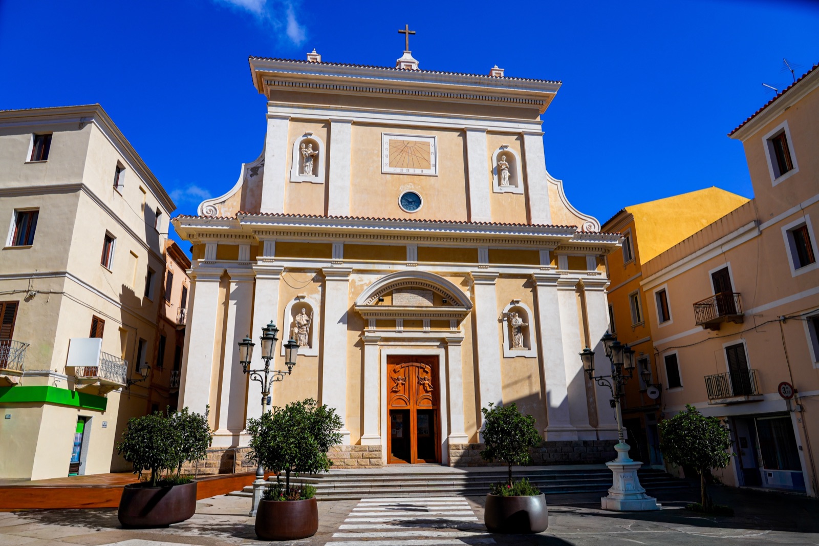 The church of Santa Maria Maddalena in La Maddalena town